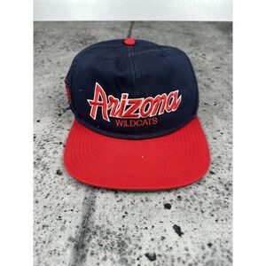 Vintage Arizona Wildcats Hat Cap Snap Back Blue Sports Specialties Script 90s‎